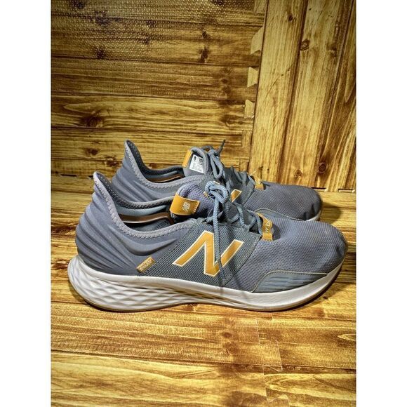 NEW BALANCE ROAV Fresh Foam Gray Running Athletic Shoes MROAVBG Men's Size 17 D - Picture 3 of 7